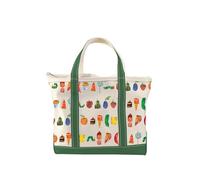 The Very Hungry Caterpillar Zippered Tote Bag with Inner Pocket - World of Eric Carle Gift for Book Lovers