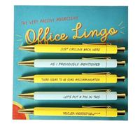 The Very Passive Aggressive Office Lingo Pen Set, 5 Pens | Funny Gift Secret Santa