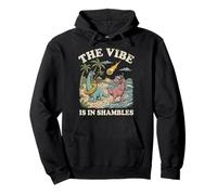The Vibe is in Shambles Dinosaur Asteroid Pullover Hoodie