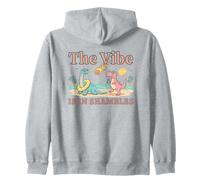 The Vibe Is In Shambles Funny Dinosaur Zip Hoodie