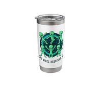 The Vibes Required It Dancing Aliens Funny Cosmic Design Stainless Steel Insulated Tumbler