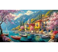 the-vibrant-village 1000 Piece Jigsaw Puzzles for Adults Family Challenge Toys Jigsaw Puzzle Home Decoration for Adults and Kids Age 12 Years Up 38x52cm/1000pcs