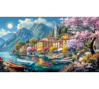 the-vibrant-village 1000Pc Jigsaw Puzzles for Adults and Kids Age 12 Years + Impossible Hard Difficult Great Gift Idea 38x26cm/1000pcs