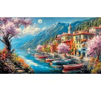 the-vibrant-village 1000Pc Jigsaw Puzzles for Adults and Kids Age 12 Years + Impossible Hard Difficult Great Gift Idea 38x26cm/1000pcs