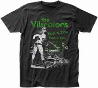 The Vibrators Whips N Furs T Shirt Mens Rock N Roll Band Tee Black