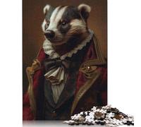 The Victorian Badger Jigsaw Puzzles Puzzle for Adults Kids. 1000 Piece Great Gifts Challenge Toy Educational Game Home Decoration for Educational Games Gifts 1000pcs (75x50cm)