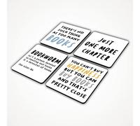 The Victorian Printing Co - 4X Book Quotes - Coaster Set