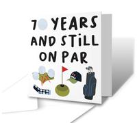 The Victorian Printing Co - 70 Years And Still On Par - Funny Golf 70th Birthday Greetings Card