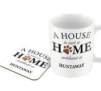 The Victorian Printing Co - A House is Not A Home Without A Huntaway - Mug and Coaster Set