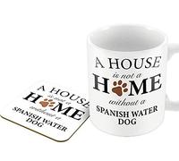 The Victorian Printing Co - A House is Not A Home Without A Spanish Water Dog - Mug and Coaster Set