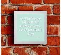 The Victorian Printing Co - Anne Frank Quote - Birthday Framed Print, White Frame