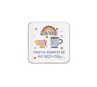 The Victorian Printing Co - Auntie You'll Always Be My Best-tea Funny Single Coaster - Birthday Gift