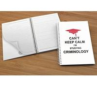 The Victorian Printing Co - Can't Keep Calm I'm Studying Criminology - Notebook