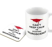 The Victorian Printing Co - Can't Keep Calm I'm Studying Neuroscience - Mug and Coaster Set