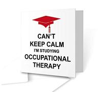 The Victorian Printing Co - Can't Keep Calm I'm Studying Occupational Therapy - Square Greeting Card