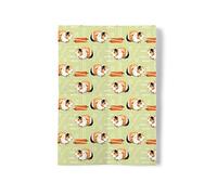 The Victorian Printing Co - Eat. Poop. Wheek. Repeat - Funny Large Guinea Pig Wrapping Paper, 1