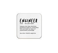 The Victorian Printing Co - Engineer Definition - Funny Single Coaster