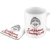 The Victorian Printing Co - Evil Mutant Cleaning Lady - Mug and Coaster Set