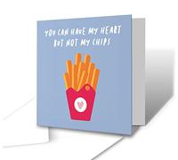 The Victorian Printing Co - Have My Heart But Not My Chips - Anniversary Greetings Card