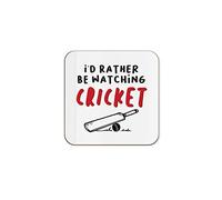 The Victorian Printing Co - I'd Rather Be Watching Cricket - Single Coaster