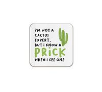 The Victorian Printing Co - I'm Not A Cactus Expert But... - Birthday Single Coaster