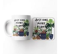 The Victorian Printing Co - Just One More Plant - Mug and Coaster Set, Ceramic, 11 fl. oz.