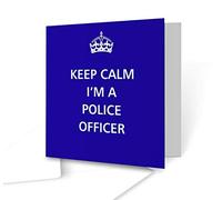 The Victorian Printing Co - Keep Calm - I'm A Police Officer - Square Greeting Card