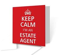 The Victorian Printing Co - Keep Calm - I'm an Estate Agent - Square Greeting Card