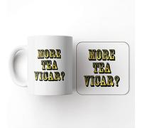The Victorian Printing Co - More Tea Vicar? - Mug and Coaster Set