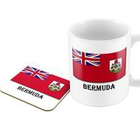 The Victorian Printing Co - Mug and Coaster Showing The Flag of Bermuda