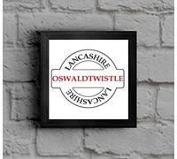 The Victorian Printing Co - Oswaldtwistle - Lancashire Place Name Framed Picture - Black
