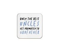 The Victorian Printing Co - Promoted To Godfather - Uncle Single Coaster