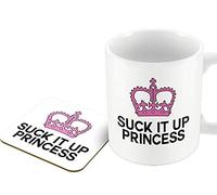 The Victorian Printing Co - Suck it up Princess - Mug & Coaster Set - Mug and Coaster Set