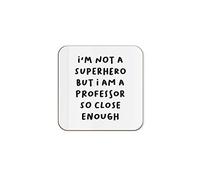 The Victorian Printing Co - Superhero Professor - Teacher Single Coaster