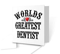 The Victorian Printing Co - The Worlds Greatest - Dentist - Square Greeting Card