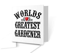 The Victorian Printing Co - The Worlds Greatest - Gardener - Square Greeting Card