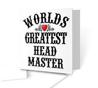 The Victorian Printing Co - The Worlds Greatest - Head Master - Square Greeting Card