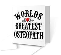 The Victorian Printing Co - The Worlds Greatest - Osteopath - Square Greeting Card