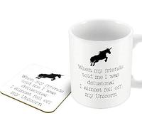 The Victorian Printing Co - When My Friends Told me I was Delusional - Mug and Coaster Set