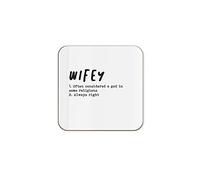 The Victorian Printing Co - Wifey Definition - Single Coaster