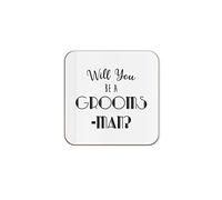 The Victorian Printing Co - Will You Be A Groomsman? - Wedding Single Coaster