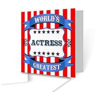 The Victorian Printing Co - World's Greatest Actress - Square Greeting Card