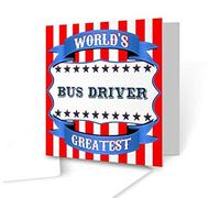 The Victorian Printing Co - World's Greatest Bus Driver - Square Greeting Card
