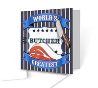 The Victorian Printing Co - World's Greatest Butcher - Square Greeting Card