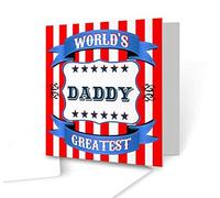 The Victorian Printing Co - World's Greatest Daddy - Square Greeting Card
