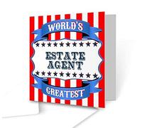 The Victorian Printing Co - World's Greatest Estate Agent - Square Greeting Card
