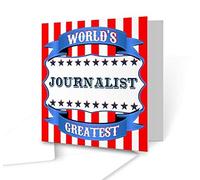 The Victorian Printing Co - World's Greatest Journalist - Square Greeting Card