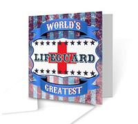 The Victorian Printing Co - World's Greatest Lifeguard - Square Greeting Card