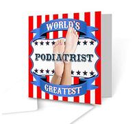 The Victorian Printing Co - World's Greatest Podiatrist - Square Greeting Card