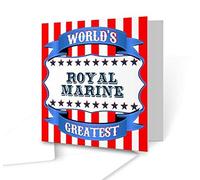 The Victorian Printing Co - World's Greatest Royal Marine - Square Greeting Card